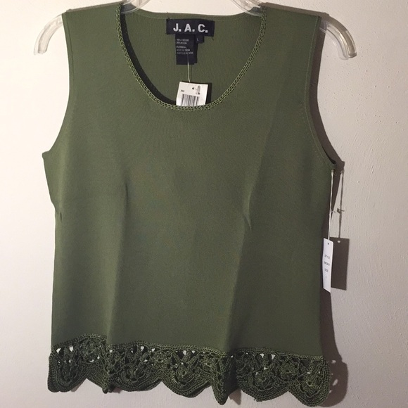 Sweaters - ⛄️NWT J.A.C. Olive Tank Sweater - Size Large